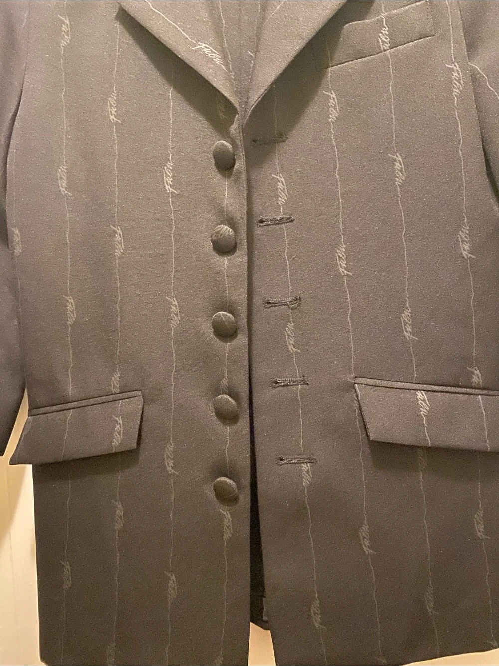 Pinstripe Young Boys Suit